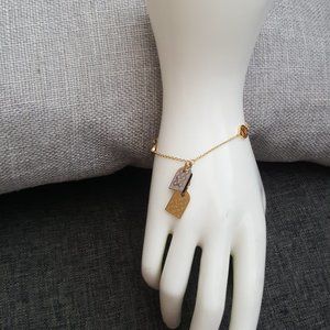 Louis Vuitton, Jewelry, Louis Vuitton Lv Nanogram Bracelet M6342 Gold  Ladies